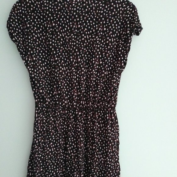 Purple Dress with white and red spots - Picture 2 of 6